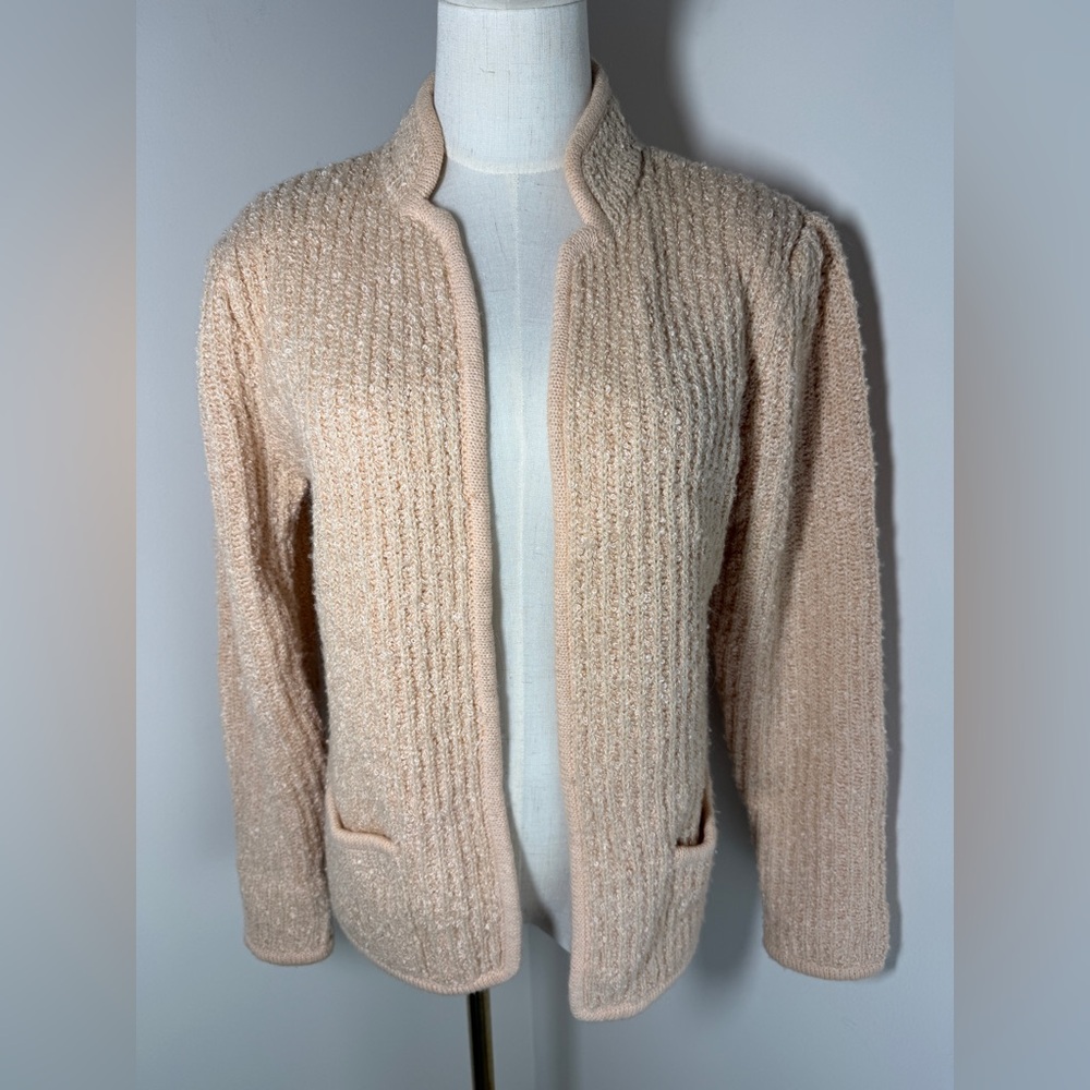 VINTAGE 80s CASUAL CORNER open CARDIGAN SWEATER